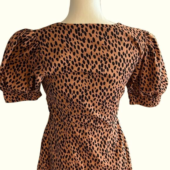 Love Whit Polka Dot Cotton Midi Dress Size Medium - Picture 6 of 7